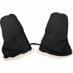 Altabebe Lamsvacht Handwarmer Voor Wandelwagen Noordkaap Zwart