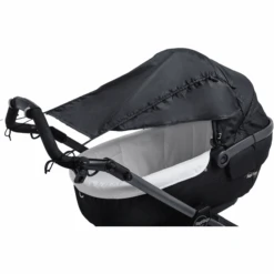 Altabebe Zonnezeil Met Zijbescherming Zwart -Kinderwagenwinkel altabebe zonnezeil met zijbescherming zwart a308016 4
