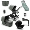 Bugaboo Combi Kinderwagen Fox 5 Startset Black / Forest Green -Kinderwagenwinkel bugaboo combi kinderwagen fox 5 startset black forest green a416737