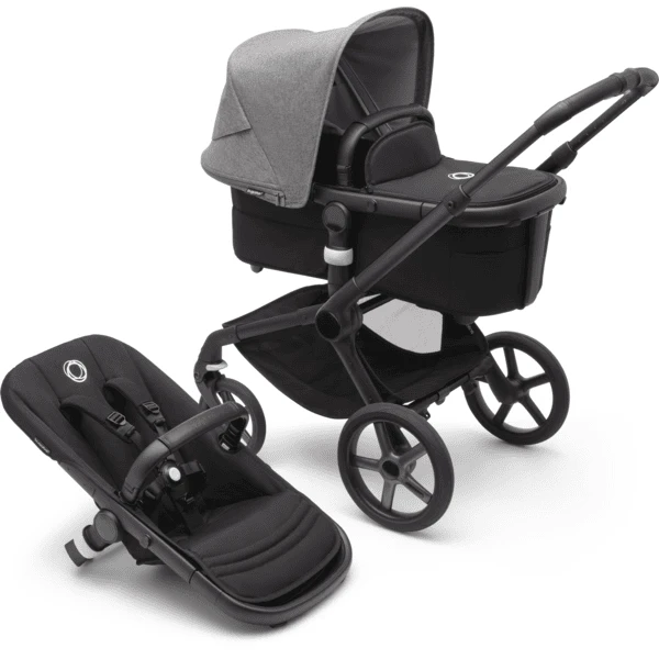 Bugaboo Combi Kinderwagen Fox 5 Startset Black /Grey Melange 5 Bugaboo Combi Kinderwagen Fox 5 Startset Black /Grey Melange - Afbeelding 3