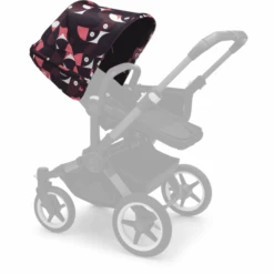 Bugaboo Zonnekap Donkey 5 Roze/Rode Speciale Editie -Kinderwagenwinkel bugaboo zonnekap donkey 5 roze rode speciale editie a387538 4