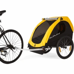 BURLEY Kinderfietskar Bee Double Yellow -Kinderwagenwinkel burley kinderfietskar bee double yellow a312481 3