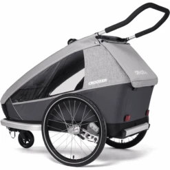 CROOZER Fietskar Kid Keeke 2 Stone Grey -Kinderwagenwinkel croozer fietskar kid keeke 2 stone grey a288749 2