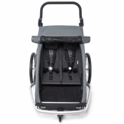 CROOZER Fietskar Kid Vaaya 2 Graphite Blue 11 CROOZER Fietskar Kid Vaaya 2 Graphite Blue -Kinderwagenwinkel croozer fietskar kid vaaya 2 graphite blue a288695 4