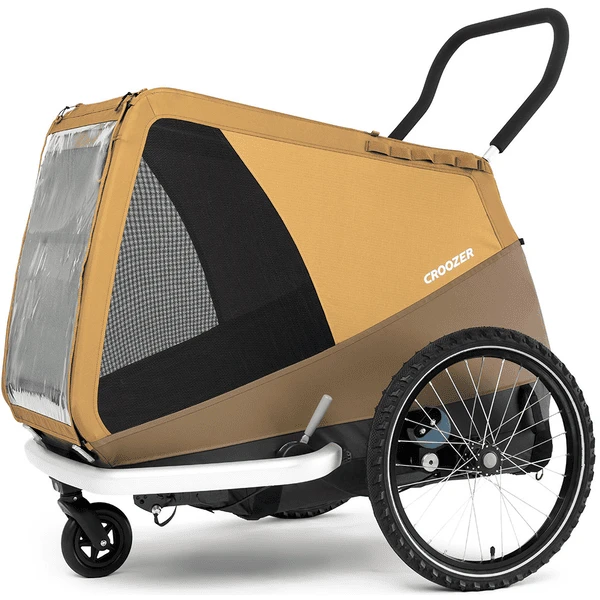 CROOZER Hondenfietskar Dog Mikke Sundown Yellow Inclusief Hondenbed Asfalt Grijs 6 CROOZER Hondenfietskar Dog Mikke Sundown Yellow Inclusief Hondenbed Asfalt Grijs - Afbeelding 4