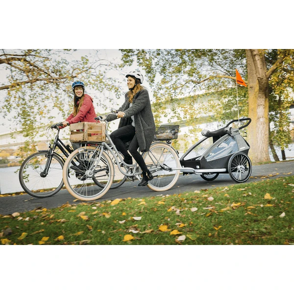 CROOZER Kid Vaaya 1 Graphite Blauw Kinderfietskar Inclusief Voetruimte Bescherming Lade 4 CROOZER Kid Vaaya 1 Graphite Blauw Kinderfietskar Inclusief Voetruimte Bescherming Lade - Afbeelding 2