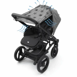 DOOKY Universal Cover Grijs Stars 9 DOOKY Universal Cover Grijs Stars -Kinderwagenwinkel dooky universal cover grijs stars a396144 2