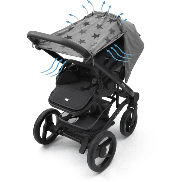 DOOKY Universal Cover Grijs Stars 5 DOOKY Universal Cover Grijs Stars - Afbeelding 3