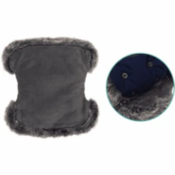 Fillikid Hand Warmer Halifax Met Bont Marine -Kinderwagenwinkel fillikid hand warmer halifax met bont marine a377025 4