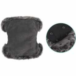 Fillikid Handwarmer Halifax Met Bont Zwart -Kinderwagenwinkel fillikid handwarmer halifax met bont zwart a377031 4