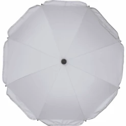 Fillikid Parasol Met Ovale Onderkant, Zilverwit -Kinderwagenwinkel fillikid parasol met ovale onderkant zilverwit a199829 1
