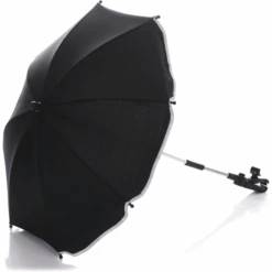 Fillikid Parasol Met Ovale Onderkant, Zwart