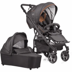 GESSLEIN Combi Kinderwagen F4 Air+, Bruin / Patroon