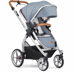 Voorkant -Kinderwagenwinkel gesslein combi kinderwagen fx4 life ijsblauw gevlekt ster a379690 1
