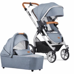 GESSLEIN Combi Kinderwagen FX4 Life, Ijsblauw Gevlekt / Ster
