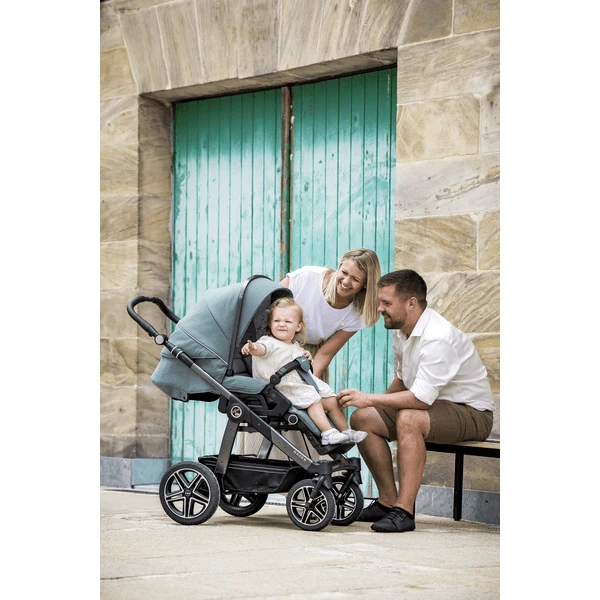 Hartan Kinderwagen Racer GTS Met Handrem Causal Collection Lovely Teddy (904)Framekleur Platina 4 Hartan Kinderwagen Racer GTS Met Handrem Causal Collection Lovely Teddy (904)Framekleur Platina - Afbeelding 2