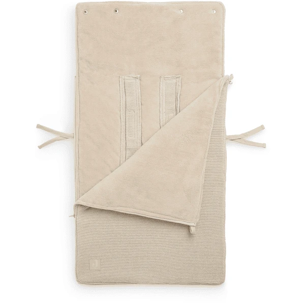 Jollein Voetenzak Basic Gebreid Nougat 4 Jollein Voetenzak Basic Gebreid Nougat - Afbeelding 3