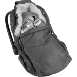 KAISER Voetenzak Lamsvacht Emma Zwart -Kinderwagenwinkel kaiser voetenzak lamsvacht emma zwart a156162 1