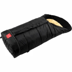 KAISER Voetenzak SHEEPY Met Lamsvacht Zwart -Kinderwagenwinkel kaiser voetenzak sheepy met lamsvacht zwart a143940 3