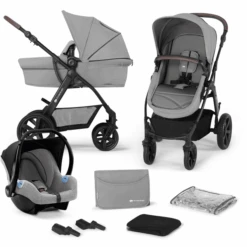 Kinderkraft Combi Kinderwagen 3 In 1 MOOV CT Grijs Melange