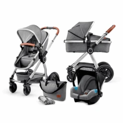 Kinderkraft Combikinderwagen 3 In 1 Veo Grey