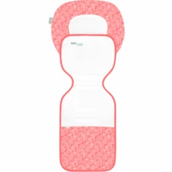 Odenwälder Kinderwagenmat Babycool Ergo White Leaves Cranberry -Kinderwagenwinkel odenwaelder kinderwagenmat babycool ergo white leaves cranberry a347180 2