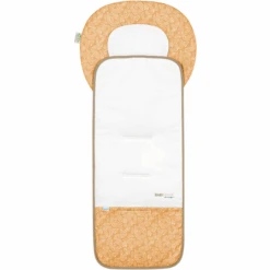 Odenwälder Kinderwagenmatje Babycool White Leaves Mosterd -Kinderwagenwinkel odenwaelder kinderwagenmatje babycool white leaves mosterd a347177 3