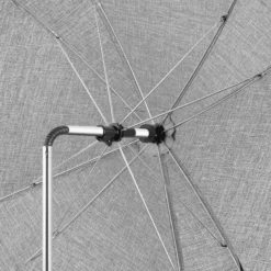 Reer Parasol ShineSafe+, Grijs-melange -Kinderwagenwinkel reer parasol shinesafe grijs melange a361712 4